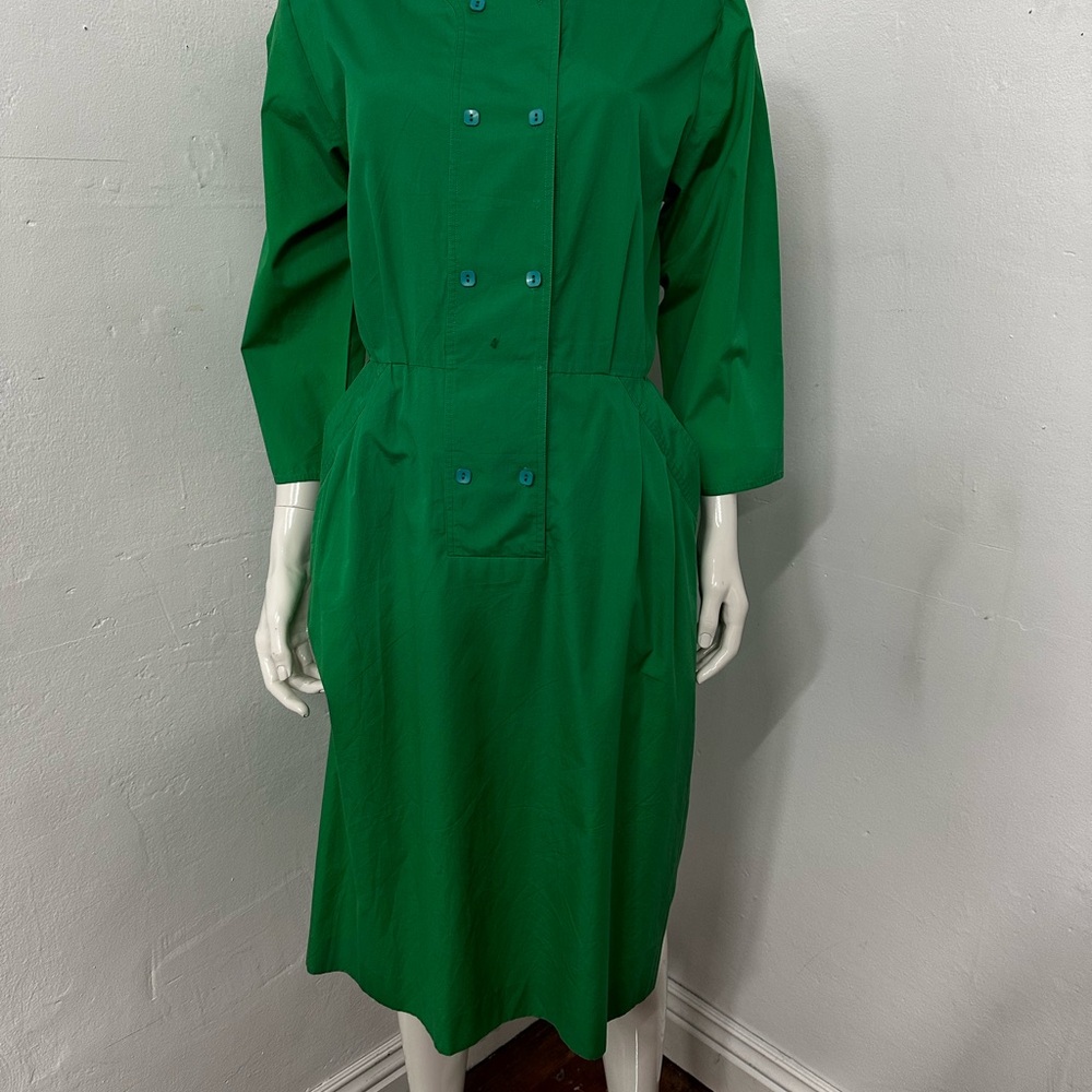 Tanner vintage Classic Green Women's Shirt Dress